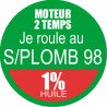 SANS PLOMB 98 - mélange 1 de 15cm - Autocollant(sticker)