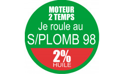 SANS PLOMB 98 - mélange 2 de 10cm - Autocollant(sticker)