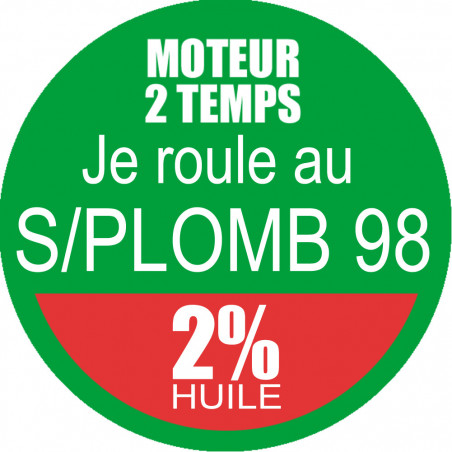 SANS PLOMB 98 - mélange 2 de 15cm - Autocollant(sticker)