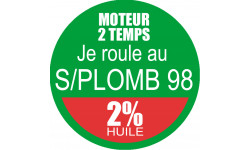 SANS PLOMB 98 - mélange 2 de 20cm - Autocollant(sticker)