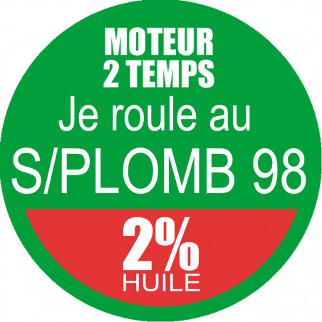 SANS PLOMB 98 - mélange 2 de 20cm - Autocollant(sticker)