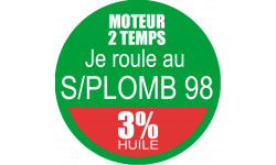 SANS PLOMB 98 - mélange 3 de 10cm - Autocollant(sticker)