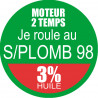 SANS PLOMB 98 - mélange 3 de 10cm - Autocollant(sticker)