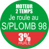 SANS PLOMB 98 - mélange 3 de 15cm - Autocollant(sticker)