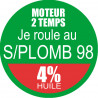 SANS PLOMB 98 - mélange 4 de 10cm - Autocollant(sticker)