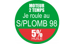 SANS PLOMB 98 - mélange 5 de 10cm - Autocollant(sticker)