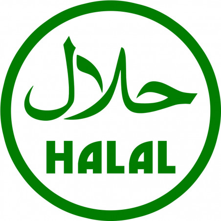 produit Halal - 5x5cm - Autocollant(sticker)