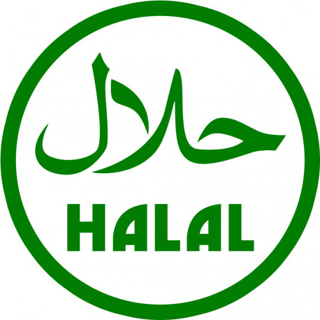 produit Halal - 15x15cm - Autocollant(sticker)