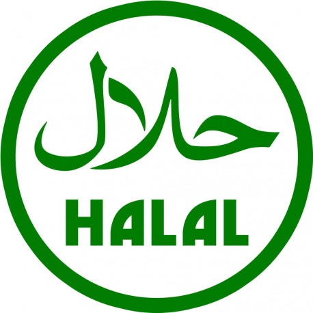 produit Halal - 20x20cm - Autocollant(sticker)