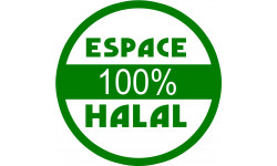 Halal 100 pourcent - 5x5cm - Autocollant(sticker)