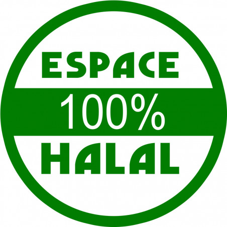Halal 100 pourcent - 15x15cm - Autocollant(sticker)