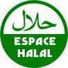 Espace Halal - 10x10cm - Autocollant(sticker)