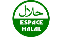Espace Halal - 15x15cm - Autocollant(sticker)