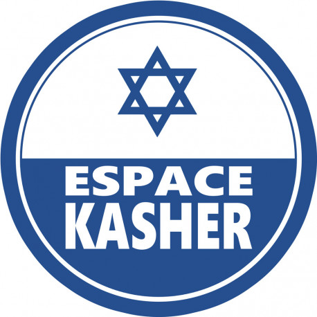 Espace Kasher - 5x5cm - Autocollant(sticker)