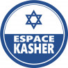 Espace Kasher - 5x5cm - Autocollant(sticker)