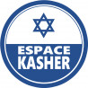 Espace Kasher - 10x10cm - Autocollant(sticker)