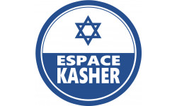 Espace Kasher - 15x15cm - Autocollant(sticker)