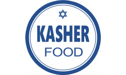 Nourriture Kasher - 20x20cm - Autocollant(sticker)
