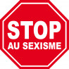 stop au sexisme - 20x20cm - Autocollant(sticker)