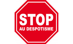 stop au despotisme - 5x5cm - Autocollant(sticker)