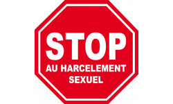 stop au harcèlement sexuel - 10x10cm - Autocollant(sticker)