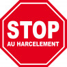 stop au harcèlement - 20x20cm - Autocollant(sticker)