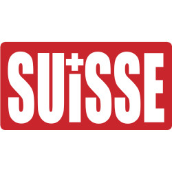 croix Suisse - 20x10cm - Sticker/autocollant