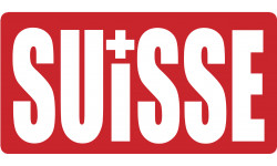  croix Suisse - 15x7.7cm - Autocollant(sticker)