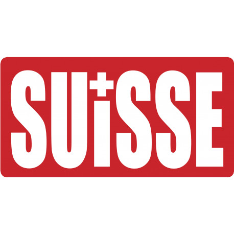  croix Suisse - 15x7.7cm - Autocollant(sticker)