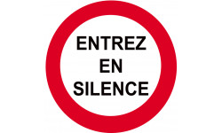 entrez en silence - 20cm - Autocollant(sticker)