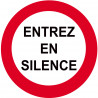 entrez en silence - 20cm - Autocollant(sticker)