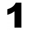 numérotation 1 - 20x11.2cm - Autocollant(sticker)