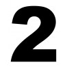 numérotation 2 - 10x7.7cm - Autocollant(sticker)