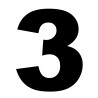 numérotation 3 - 10x7.3cm - Autocollant(sticker)