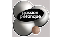 passion pétanque - 15x15cm - Autocollant(sticker)