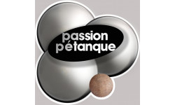 passion pétanque - 20x20cm - Autocollant(sticker)