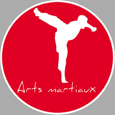 Arts martiaux karaté - 5cm - Autocollant(sticker)