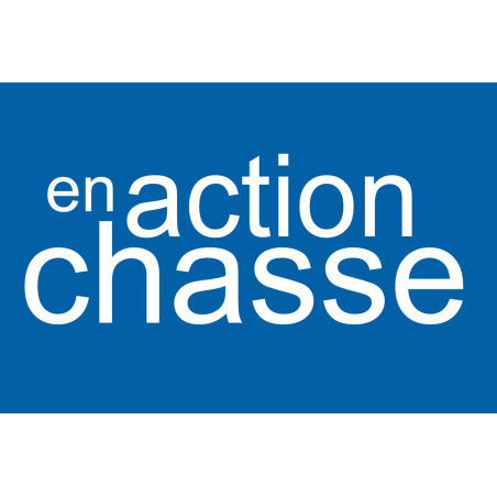 en action de chasse - 10x6.5cm - Sticker/autocollant