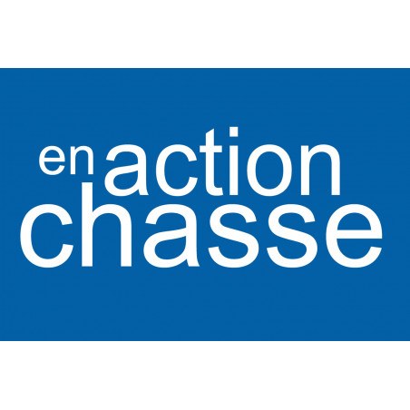 en action de chasse - 10x6.5cm - Autocollant(sticker)