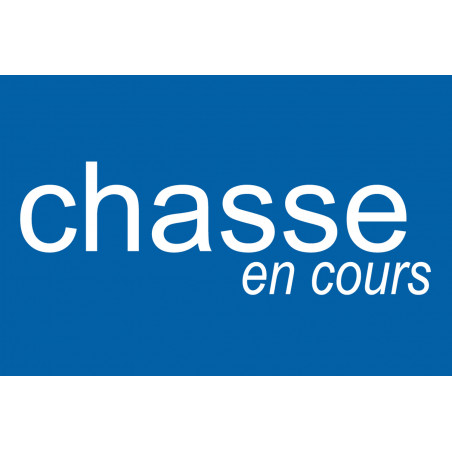 chasse en cours - 10x6.5cm - Autocollant(sticker)