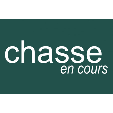 chasse en cours vert - 10x6.5cm - Autocollant(sticker)