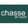 chasse en cours vert - 10x6.5cm - Autocollant(sticker)