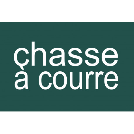 chasse à courre vert - 10x6.5cm - Autocollant(sticker)