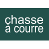 chasse à courre vert - 10x6.5cm - Sticker/autocollant