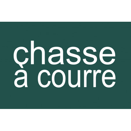 chasse à courre vert - 20x13.3cm - Autocollant(sticker)