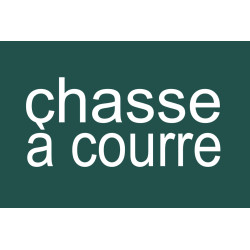 chasse à courre vert - 29x19.3cm - Sticker/autocollant