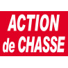 Action de chasse - 30x20cm - Autocollant(sticker)