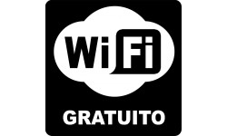 WIFI gratuito - 20cm - Autocollant(sticker)