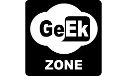 zone geek wifi - 10x10cm - Autocollant(sticker)