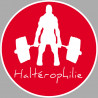 haltérophilie - 10cm - Autocollant(sticker)